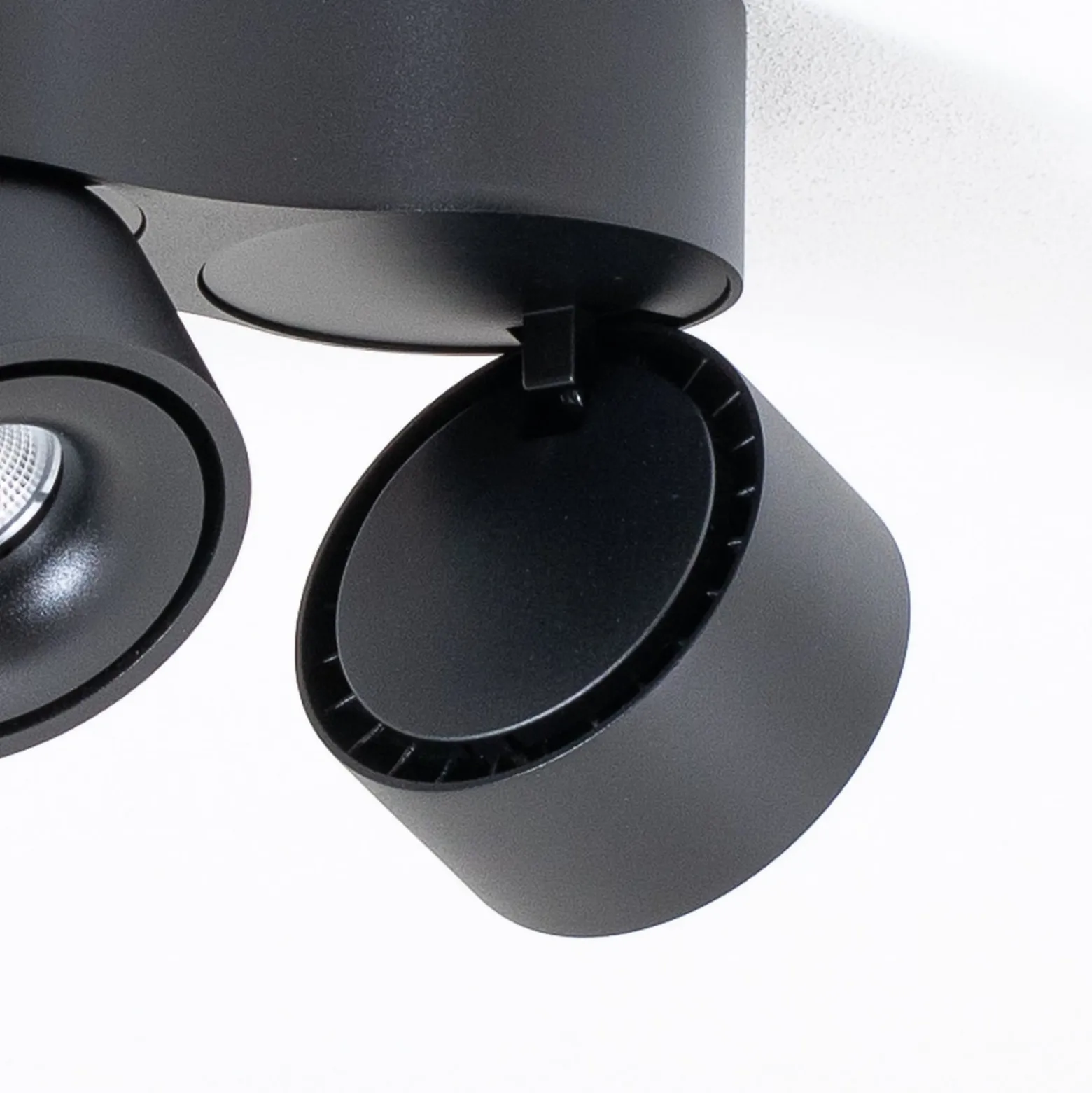 Arcchio LED-Deckenleuchte Rotari, Linsen, 3-flammig, schwarz