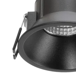 Arcchio LED-Downlight Niria, schwarz, 3.000K