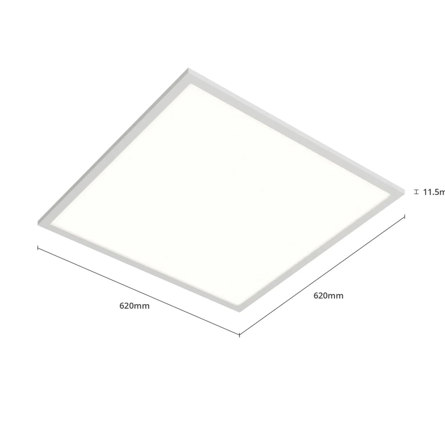 Arcchio LED-Einlegepanel Vinas, 4.000 K, 36 W, 62 cm x 62 cm