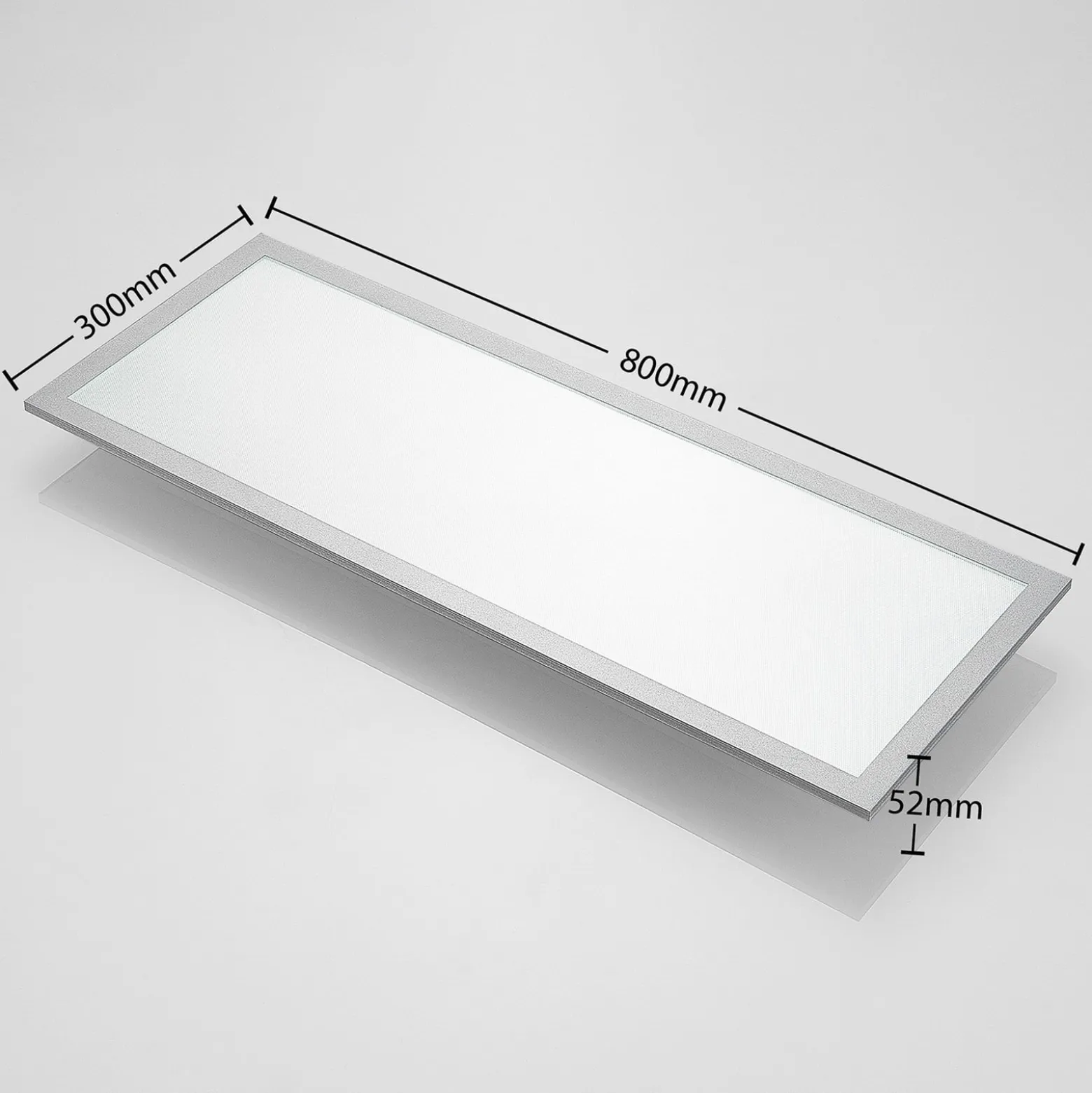 Arcchio LED-Panel Lyndra, 80 cm, silber, Alu, dimmbar, CCT