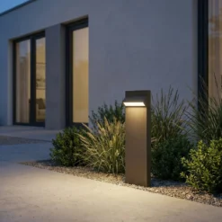 Arcchio LED-Wegeleuchte Vonar, Höhe 50 cm, anthrazit