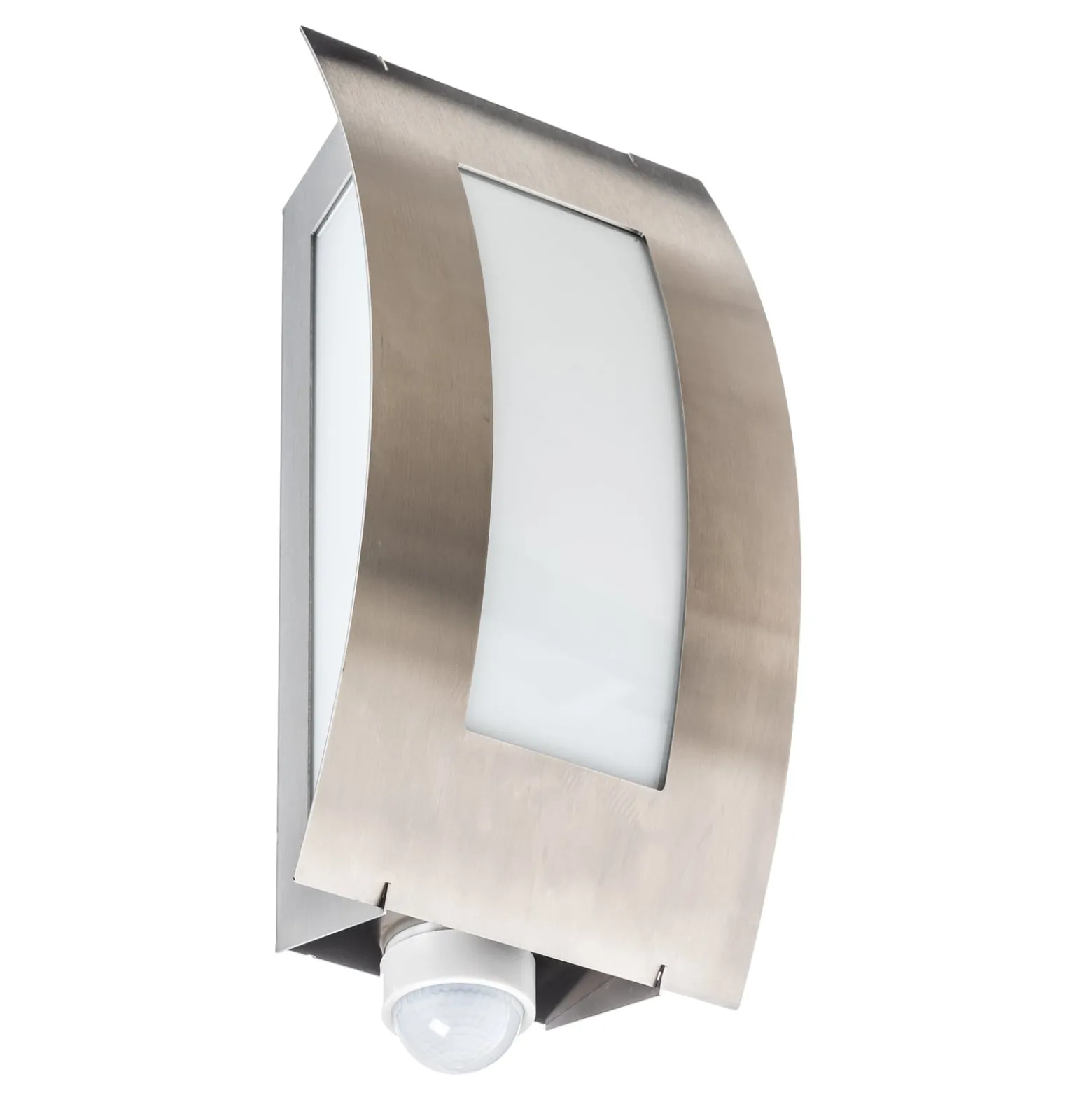 Außenwandlampe Quadrat aus Edelstahl mit Sensor