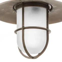 Außenwandleuchte Antique mit Gitter, Glas matt