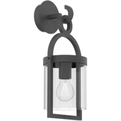 Außenwandleuchte Maya, dunkelgrau, IP54, E27, Aluminium