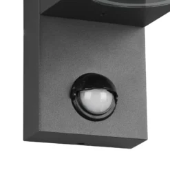 Außenwandleuchte Roya 2flg Sensor, eckig anthrazit