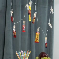 Batteriebetr. LED-Foto-Lichterkette Clippy, Timer