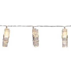 Batteriebetr. LED-Foto-Lichterkette Clippy, Timer