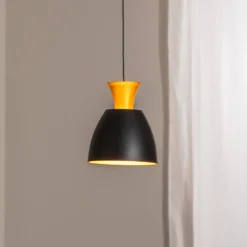BEGA LED-Pendel Studio Line 51229, schwarz/messing, Ø 20 cm