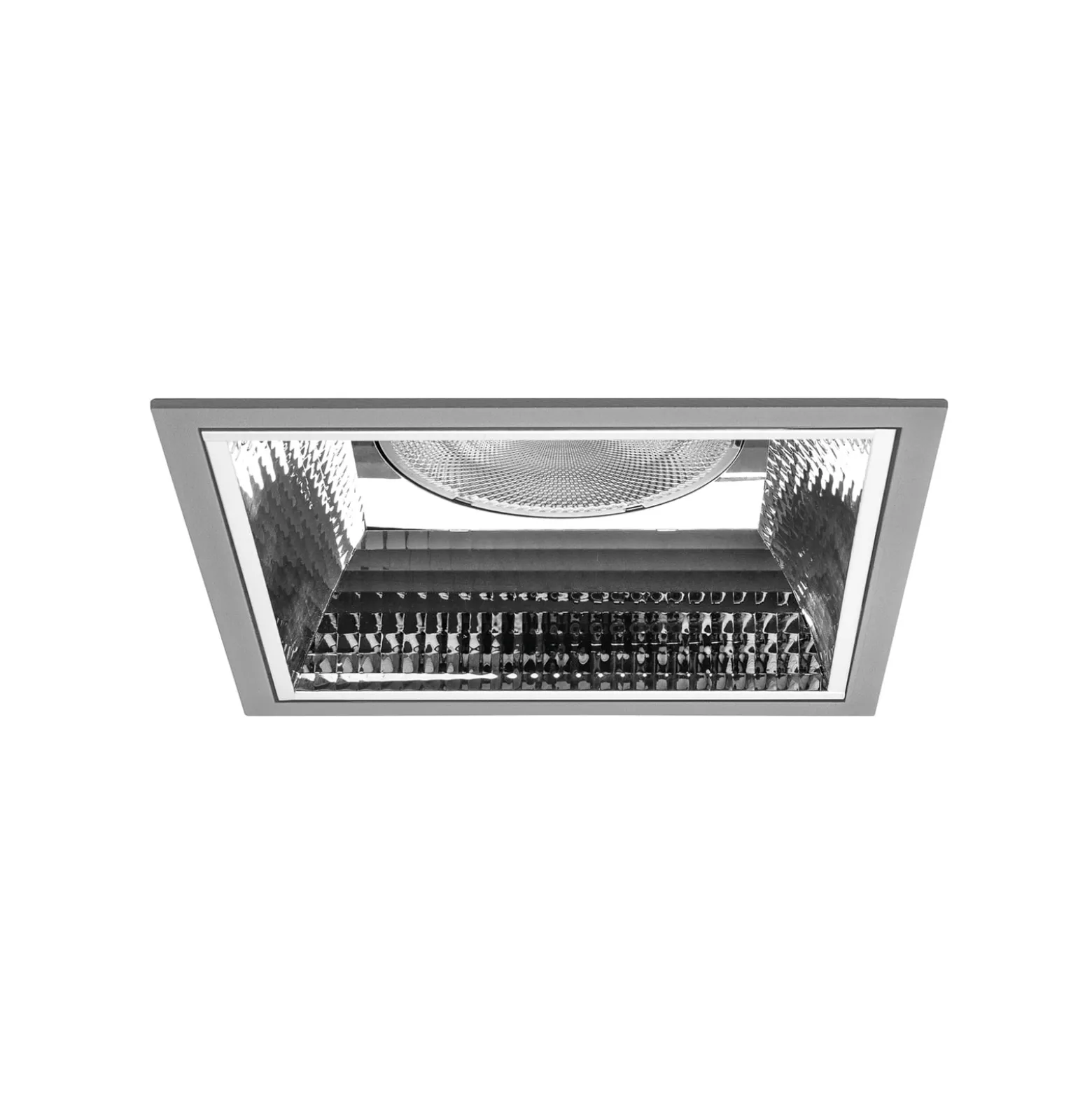 BRUMBERG Apollo Maxi facettiert, eckig, 3.000 K, silber