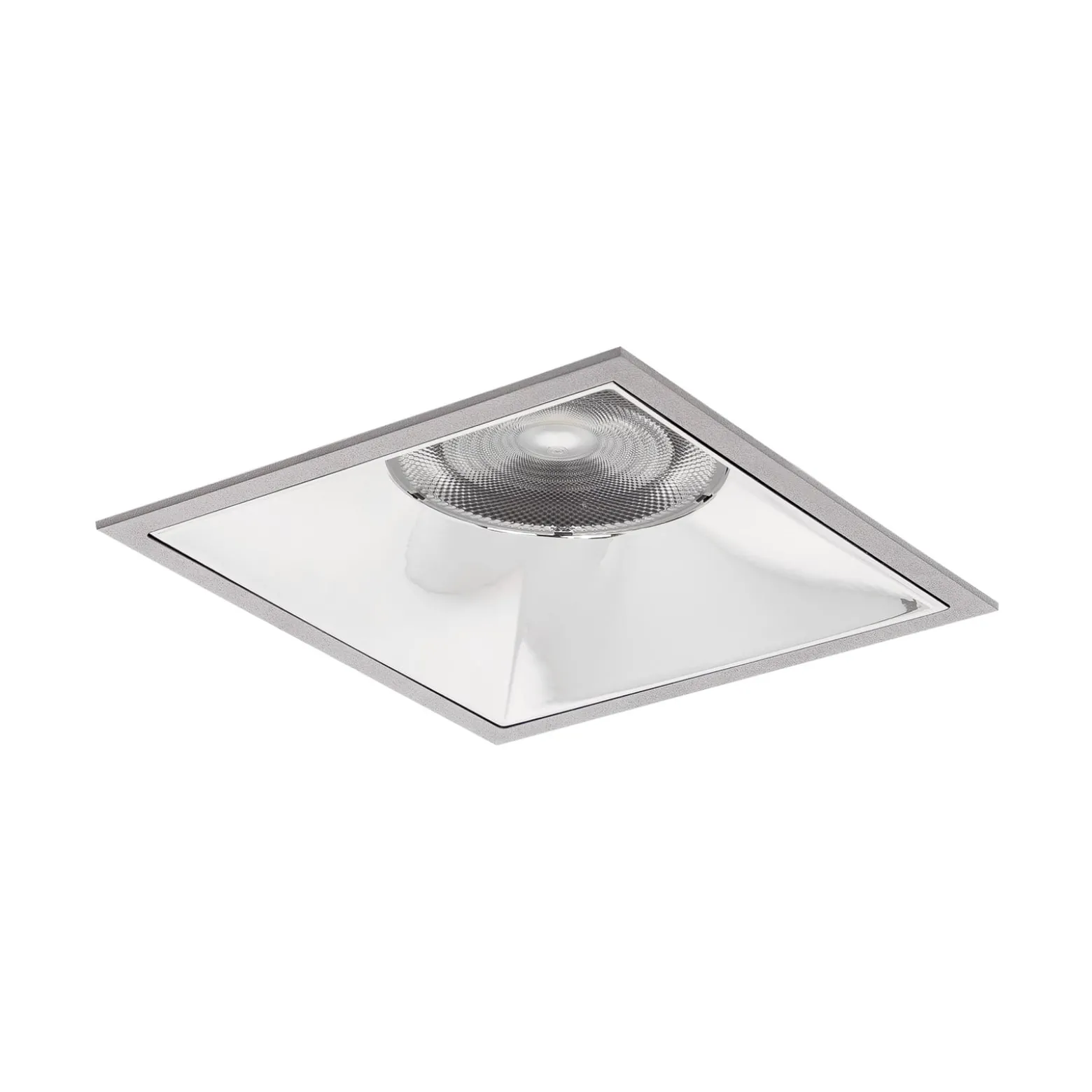 BRUMBERG Apollo Maxi, Reflektor glatt, eckig, 3.000K silber