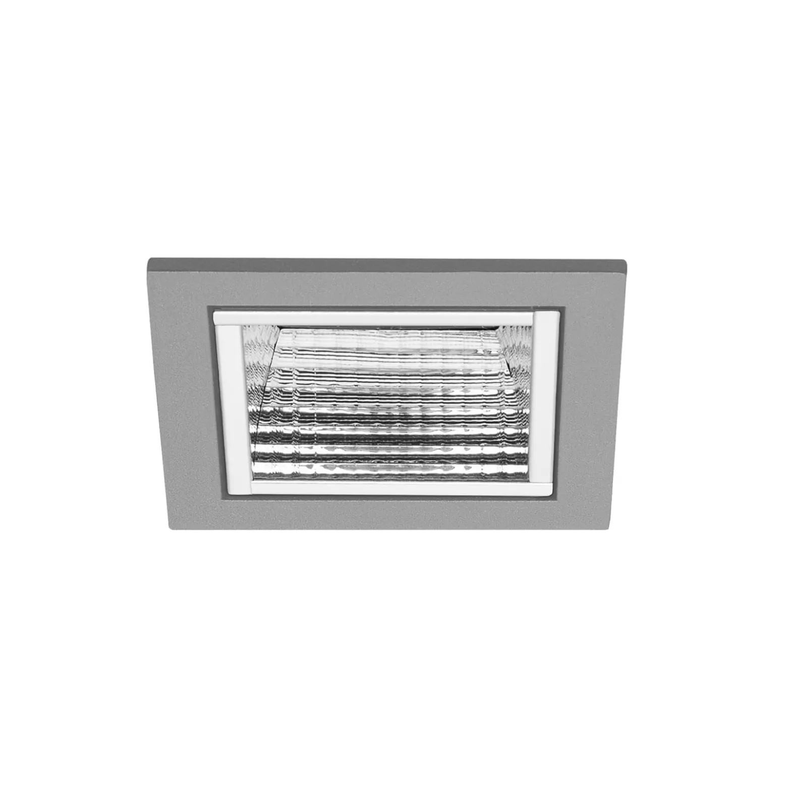 BRUMBERG Apollo Micro, facettiert, eckig, 3.500 K, silber