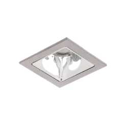 BRUMBERG Apollo Micro, glatt, eckig, 4.000 K, silber