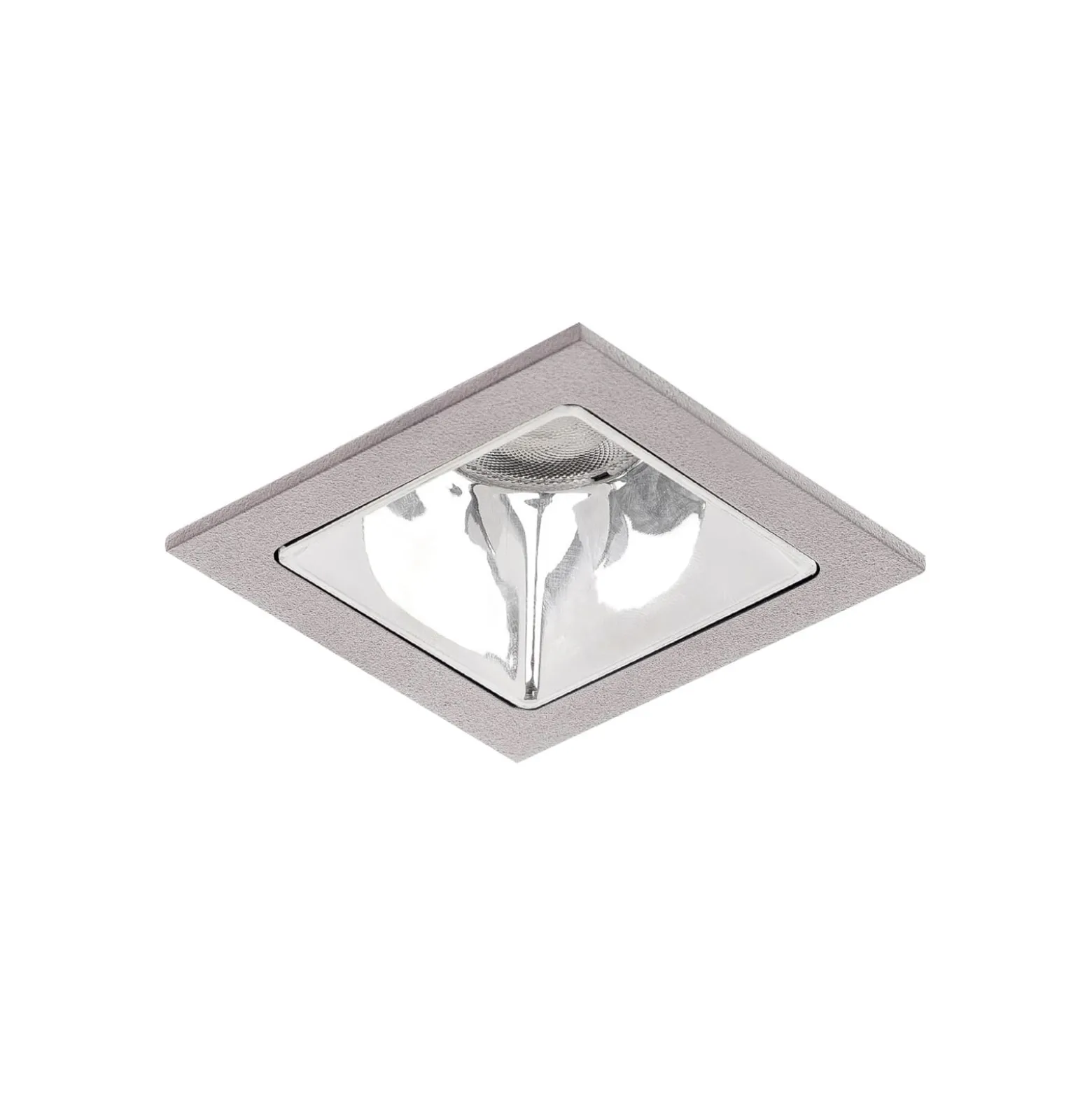 BRUMBERG Apollo Micro, glatt, eckig, 4.000 K, silber