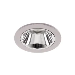 BRUMBERG Apollo Micro, glatt, rund, 3.000 K, silber