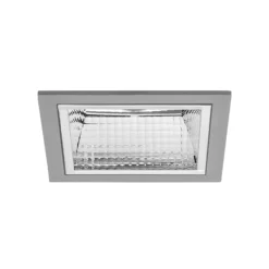 BRUMBERG Apollo Mini, facettiert, eckig, 4.000 K, silber