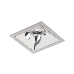 BRUMBERG Apollo Mini, glatt, eckig, DALI, 3.000 K, silber