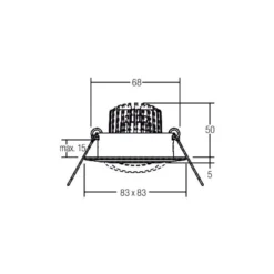 BRUMBERG BB14 Einbau dim2warm RC-dim nickel matt
