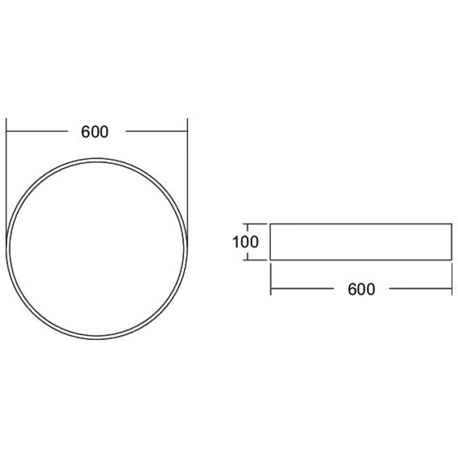 BRUMBERG Biro Circle, Ø 60 cm, DALI dimmbar, weiß, 4.000 K
