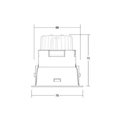 BRUMBERG Downlight Binato DALI Anschlussbox 3.000 K weiß
