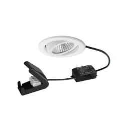 BRUMBERG LED-Einbauspot BB09, on/off, Anschlussbox, weiß