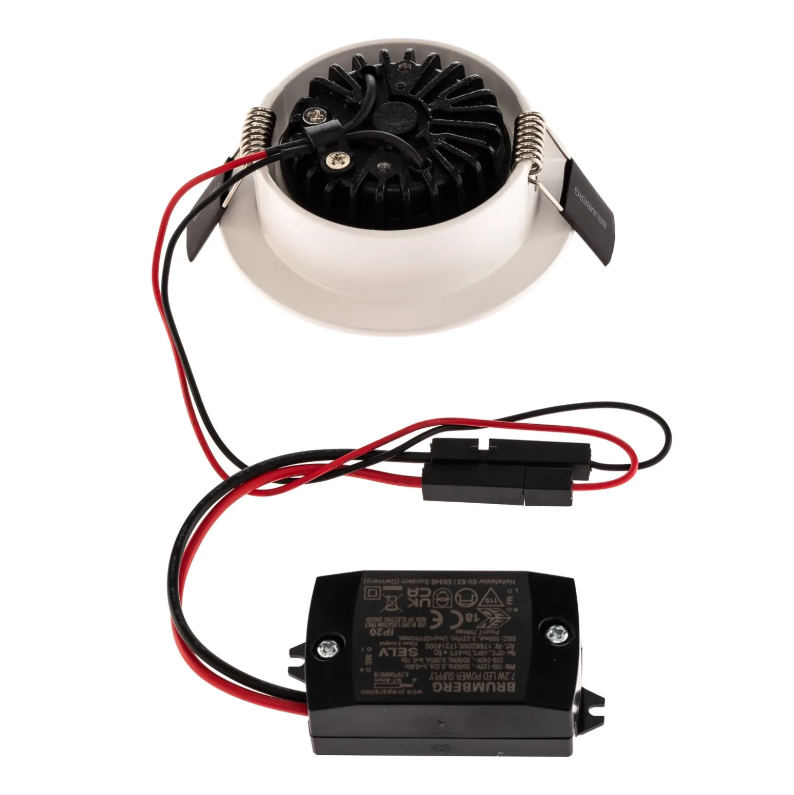 BRUMBERG LED-Einbaustrahler 38° rund weiß 2.700K