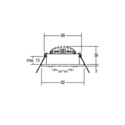 BRUMBERG LED-Einbaustrahler 38° rund alu 2.700K