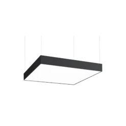 BRUMBERG LED-Pendel Biro Square, DALI dimmbar, schwarz 3000K