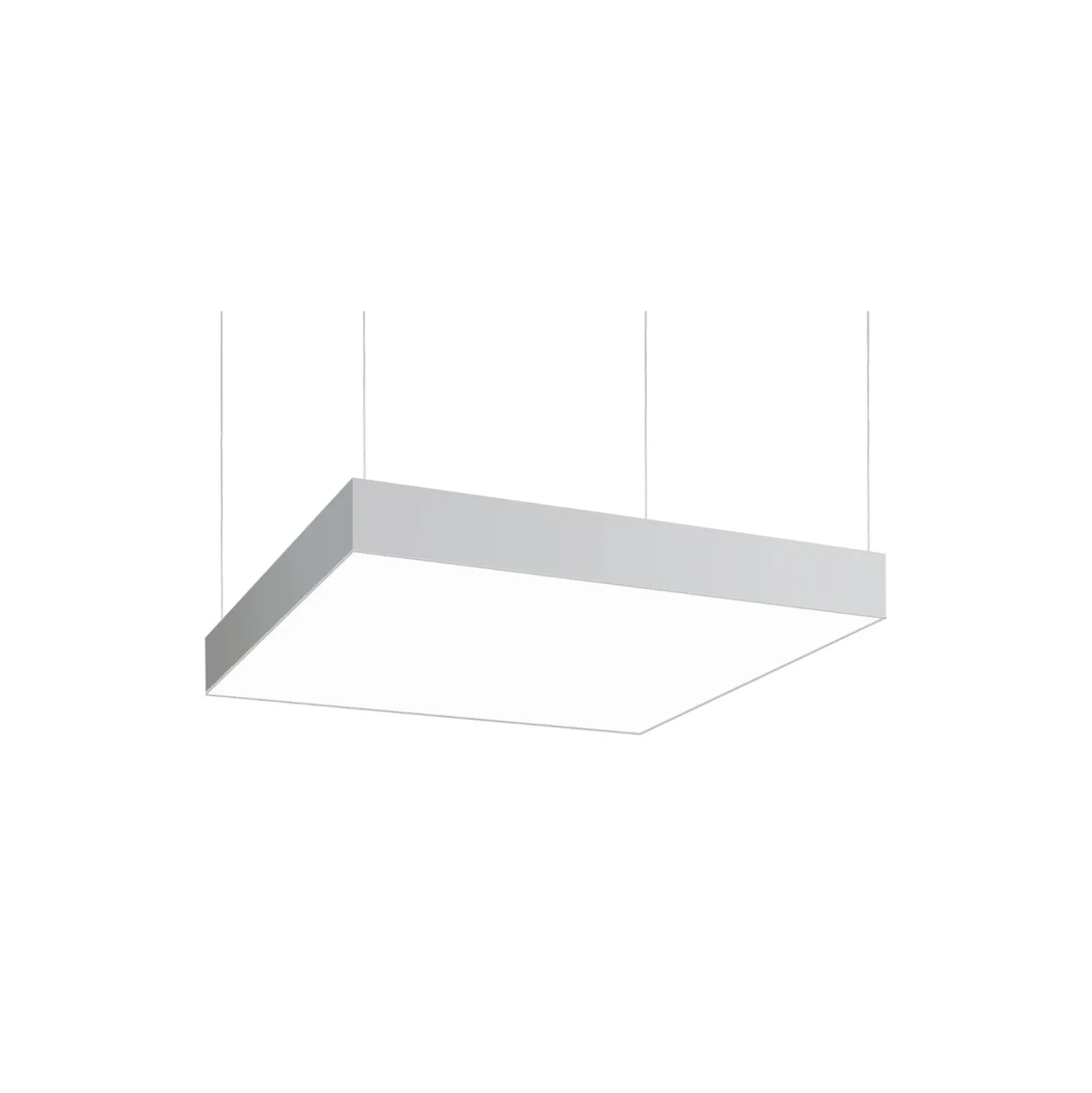BRUMBERG LED-Pendel Biro Square, DALI dimmbar, silber, 3000K