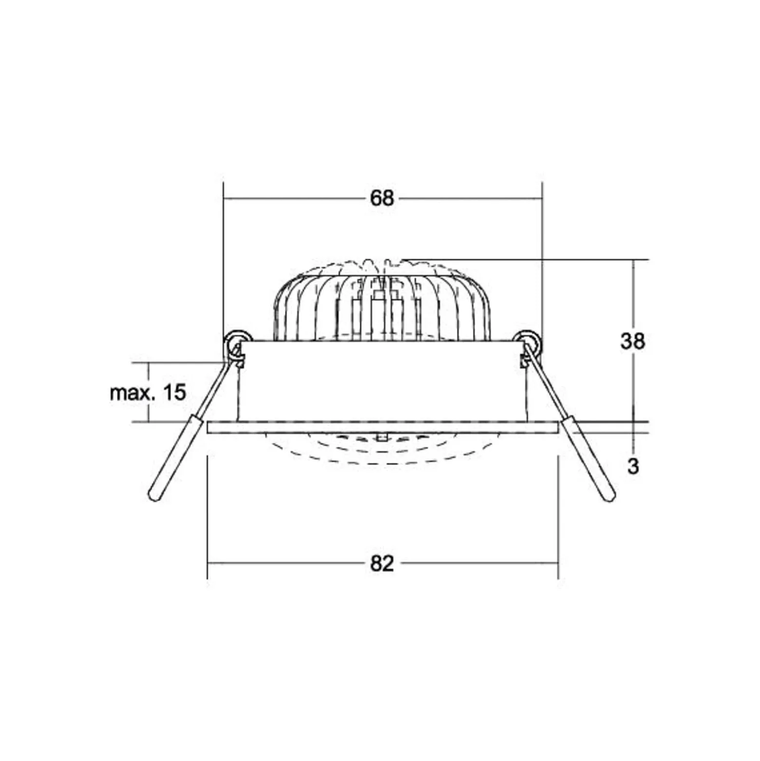 BRUMBERG LED-Spot BB35 on/off Anschlussbox strukturschwarz