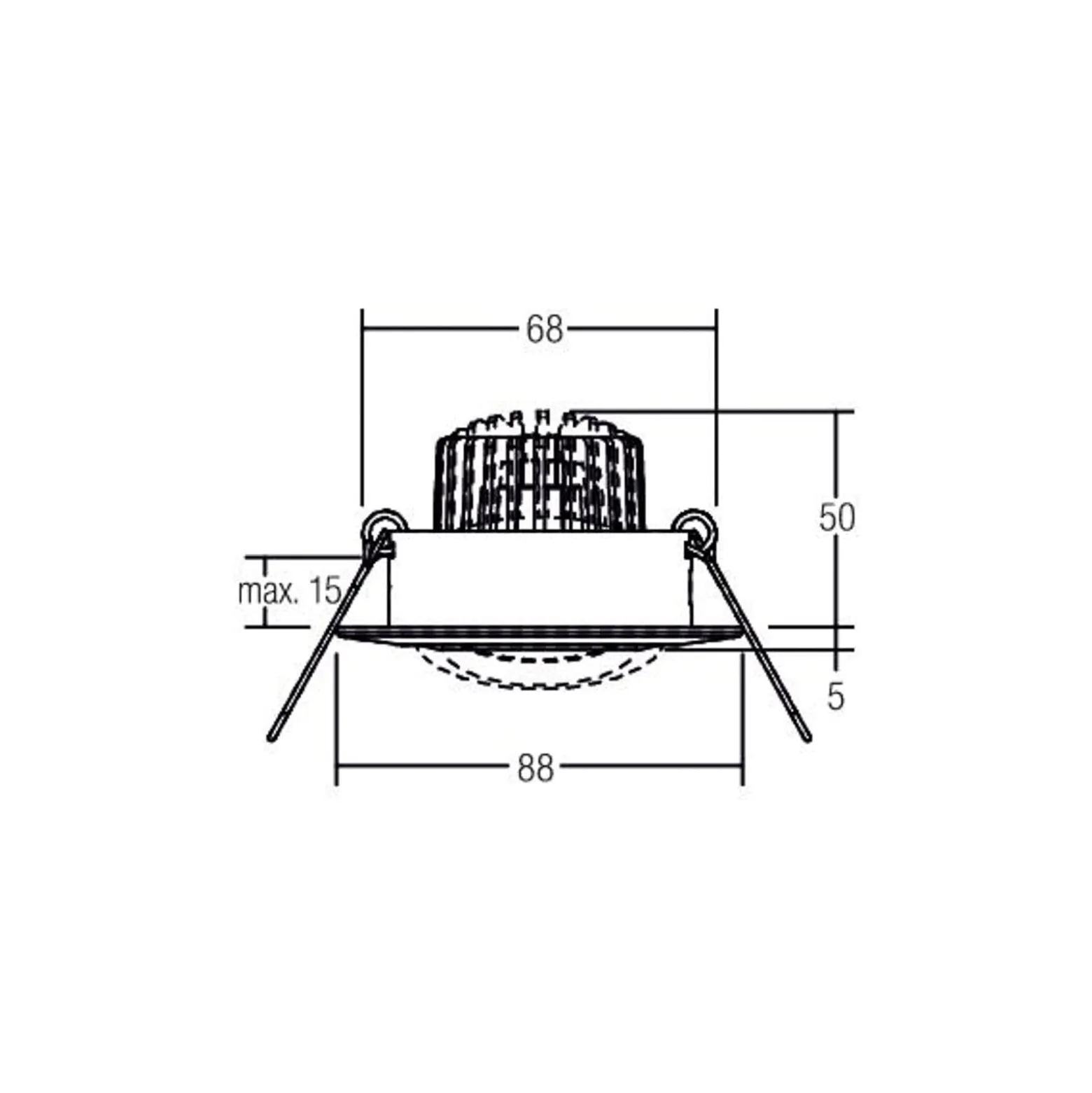BRUMBERG Spot BB13 dim2warm RC-dim Anschlussbox strukturweiß