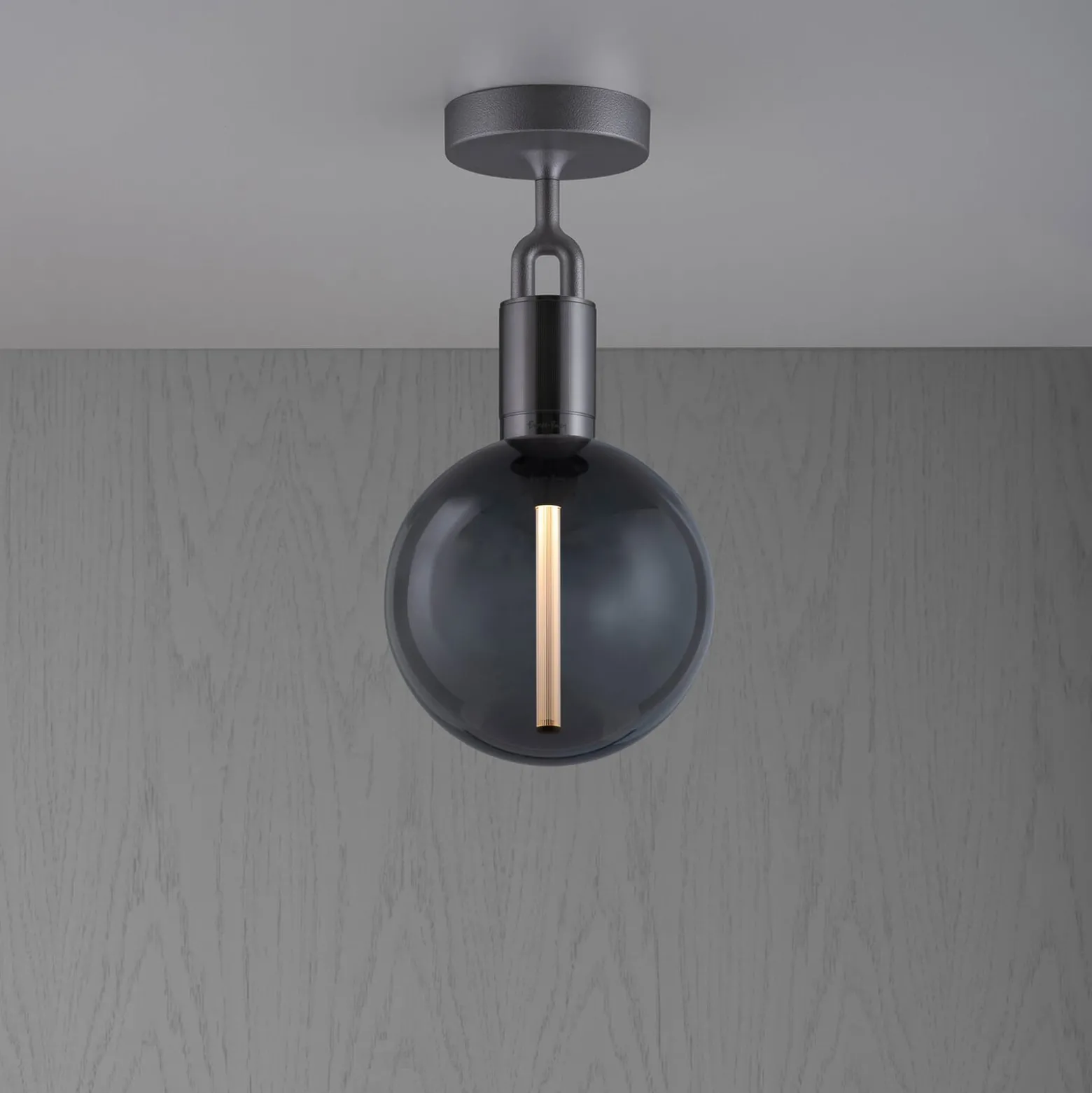 Buster + Punch Forked gunmetal/Glas rauch Ø 20cm