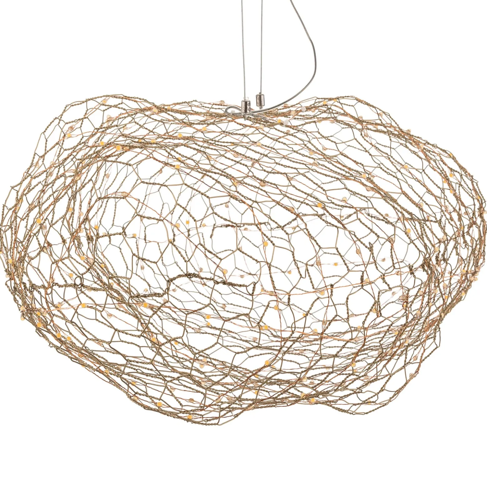 By Rydéns Hayden LED-Hängeleuchte, gold, 76 cm