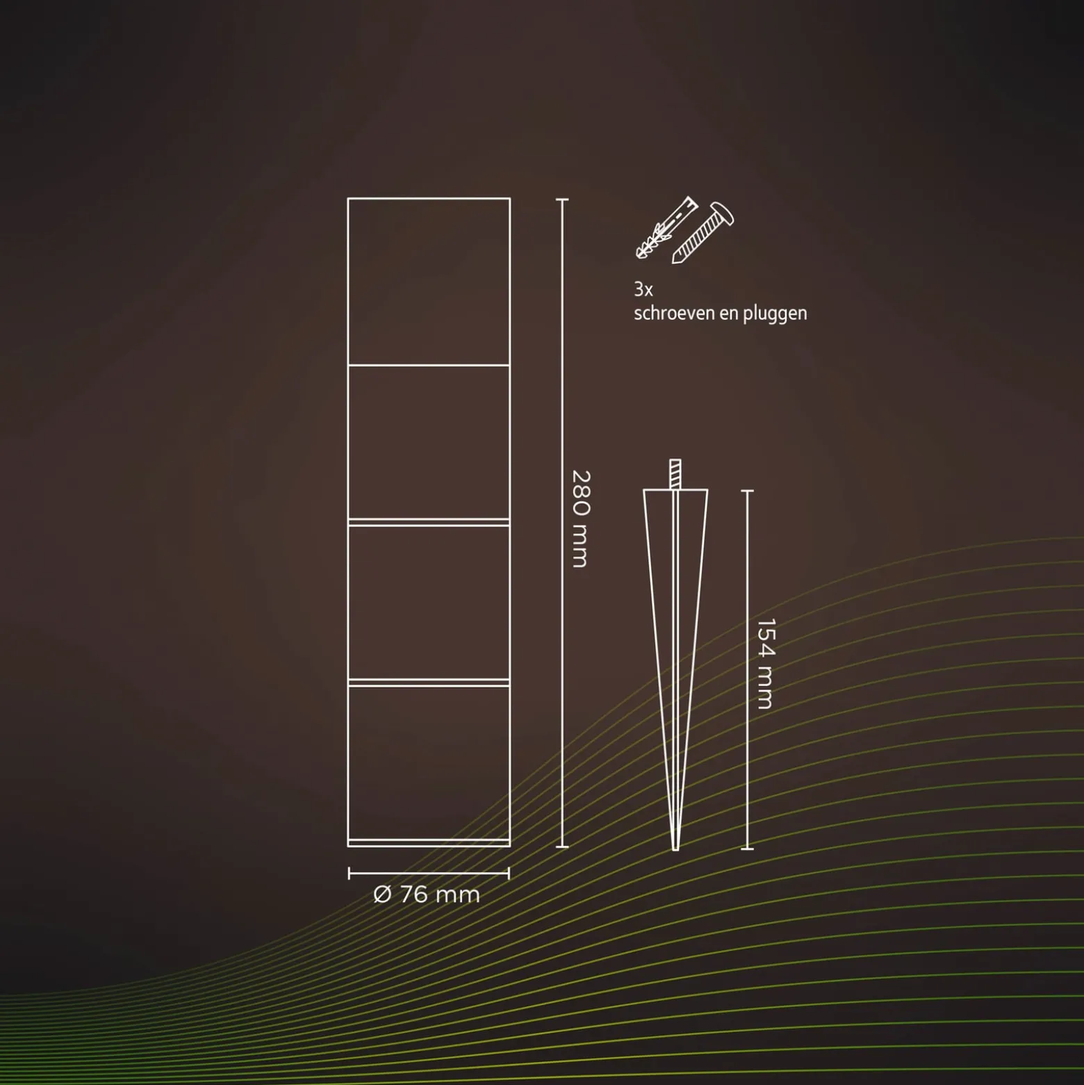 Calex Smart Outdoor Gardenpost Sockelleuchte RGBW