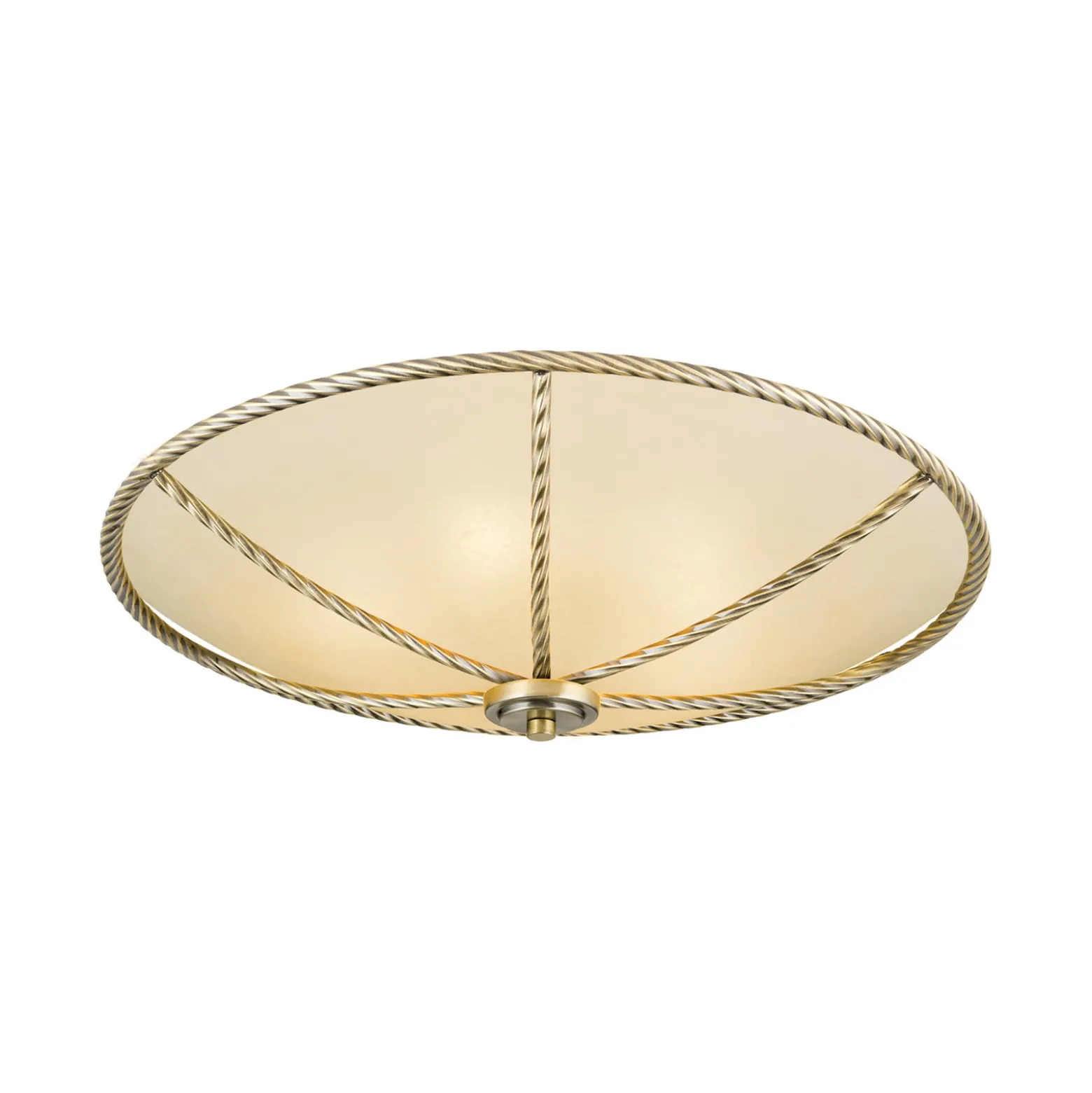 Cremefarbene Deckenleuchte Galina, 56 cm