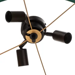 Deckenlampe Golden Roller Ø 60cm dunkelgrün/gold
