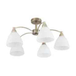Deckenlampe Kinga, altmessing, 5-flammig