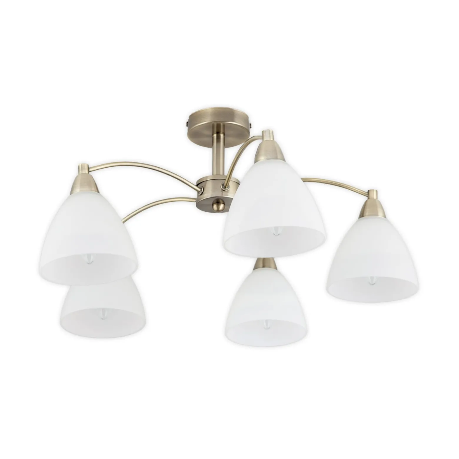 Deckenlampe Kinga, altmessing, 5-flammig