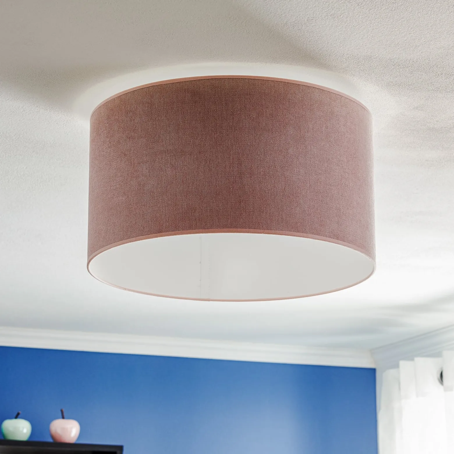 Deckenlampe Pastell Roller Ø 45cm rosa