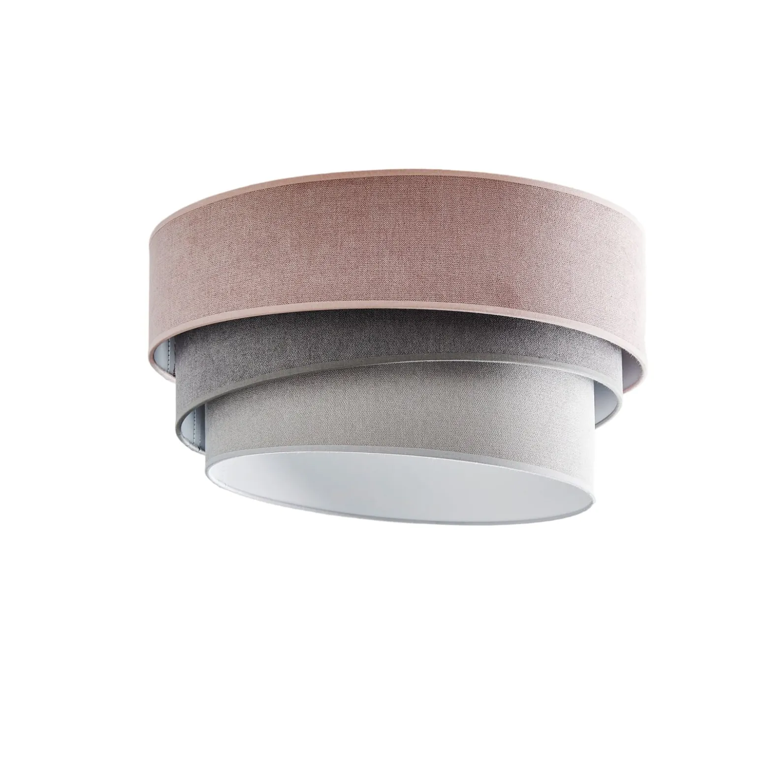 Deckenlampe Pastell Trio Ø 45cm pink/grau/hellgrau