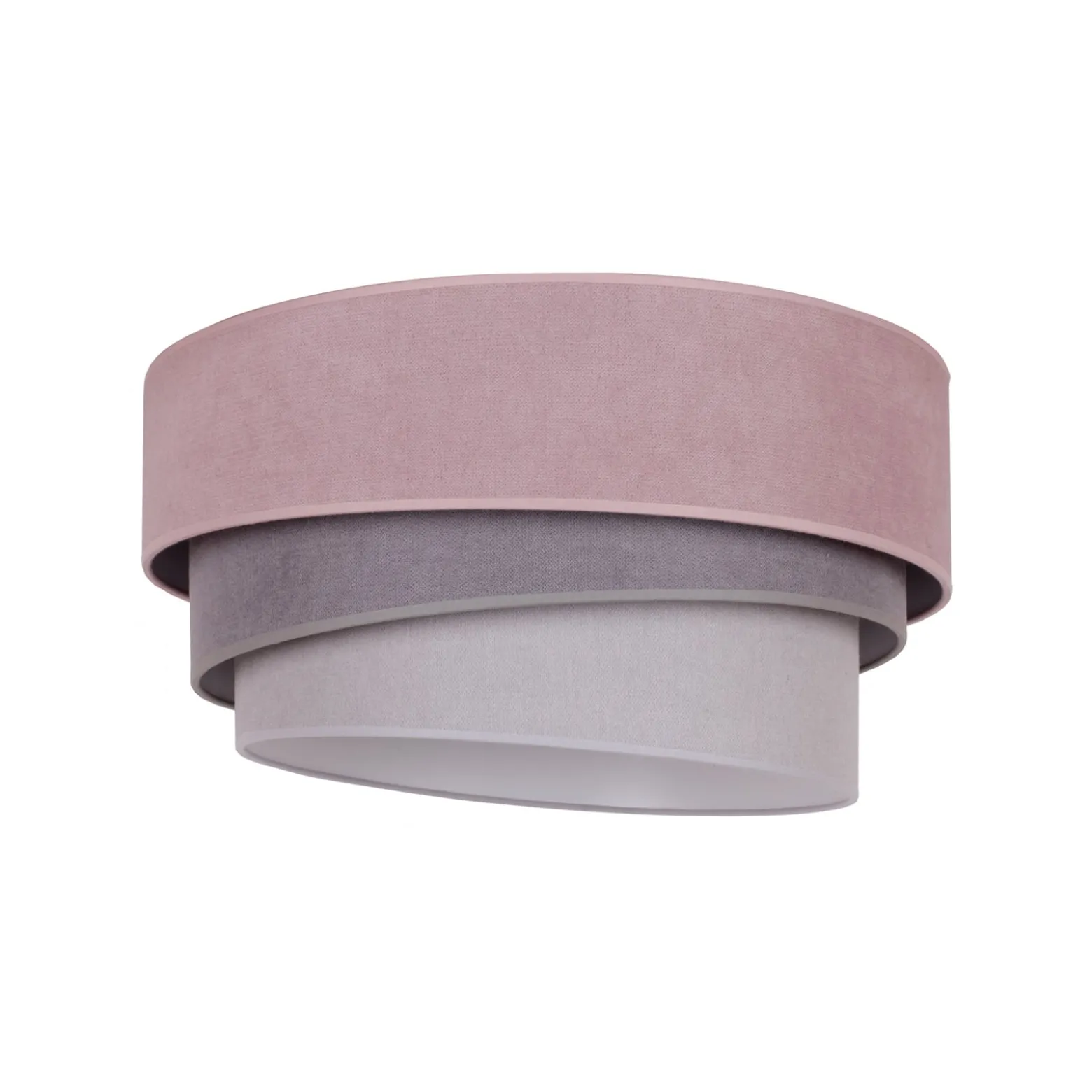 Deckenlampe Pastell Trio Ø 60cm pink/grau/hellgrau