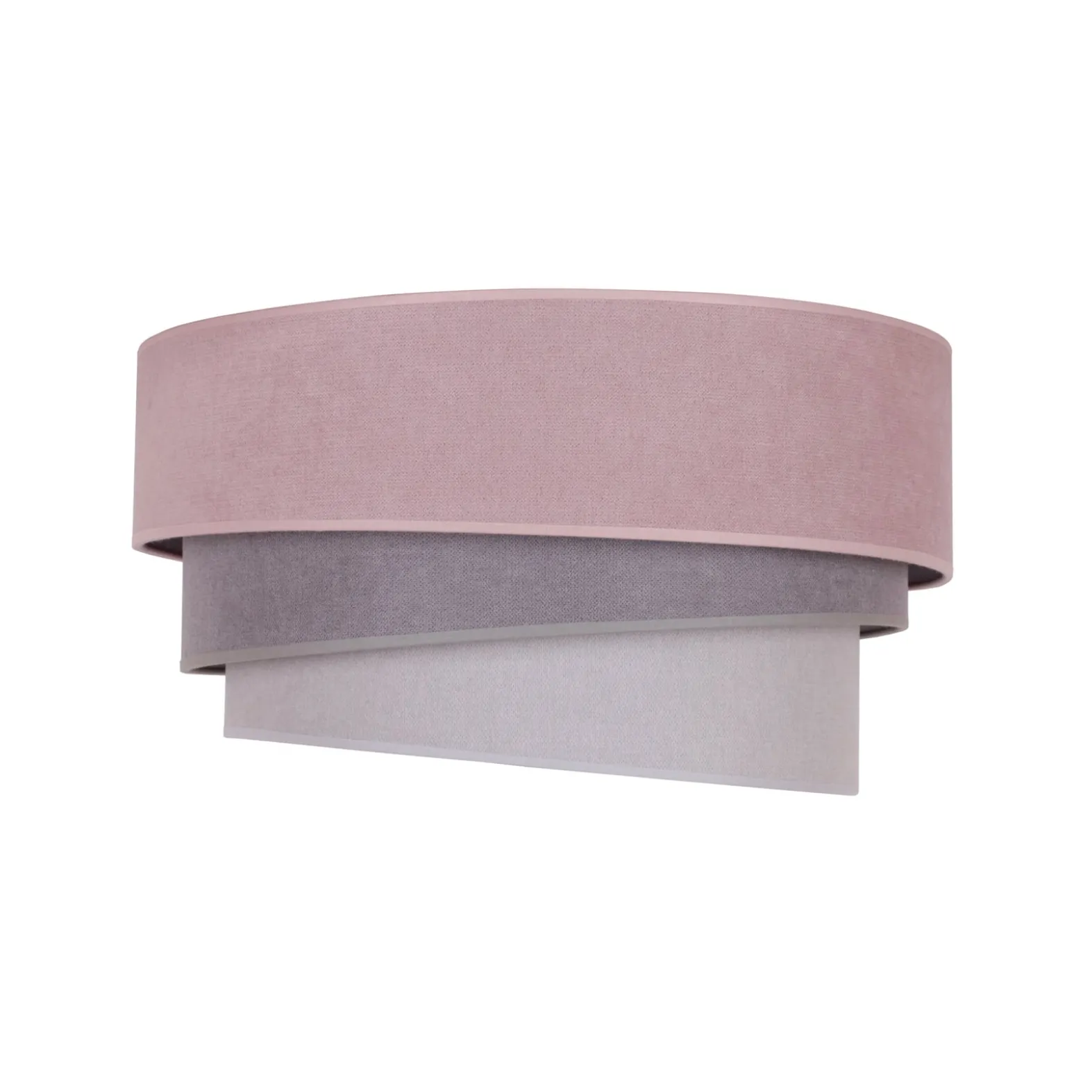 Deckenlampe Pastell Trio Ø 60cm pink/grau/hellgrau