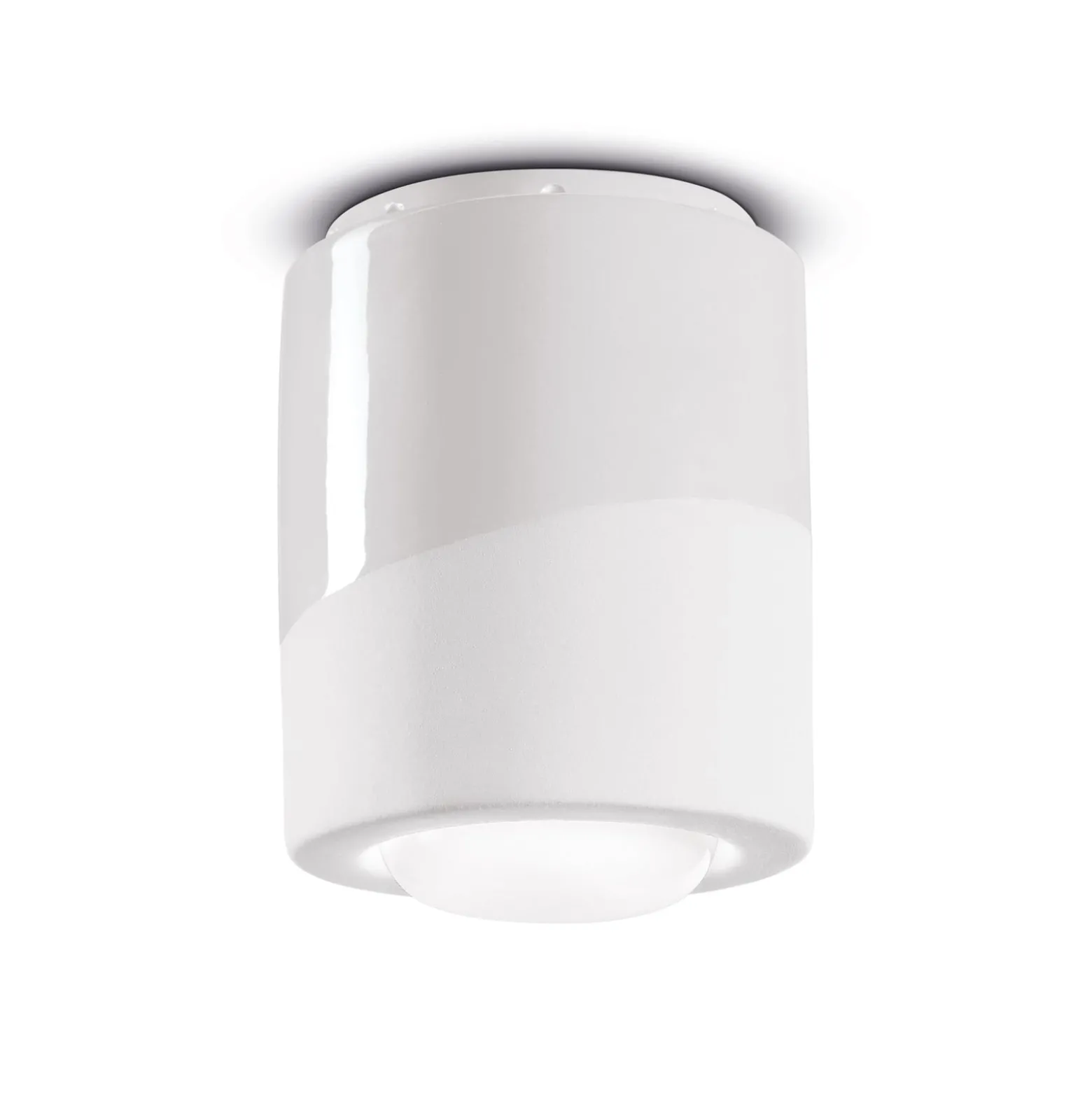 Deckenlampe PI, zylindrisch, Ø 12,5 cm weiß