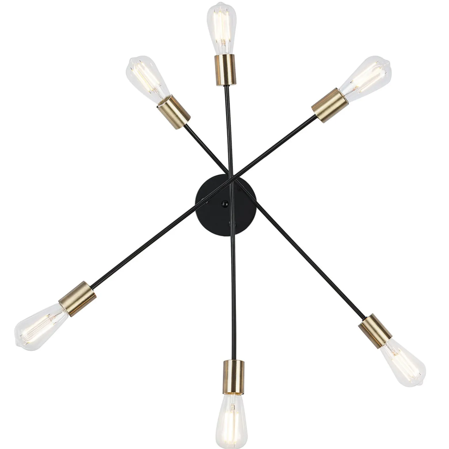 Deckenlampe Sarini aus Metall, sechsflammig