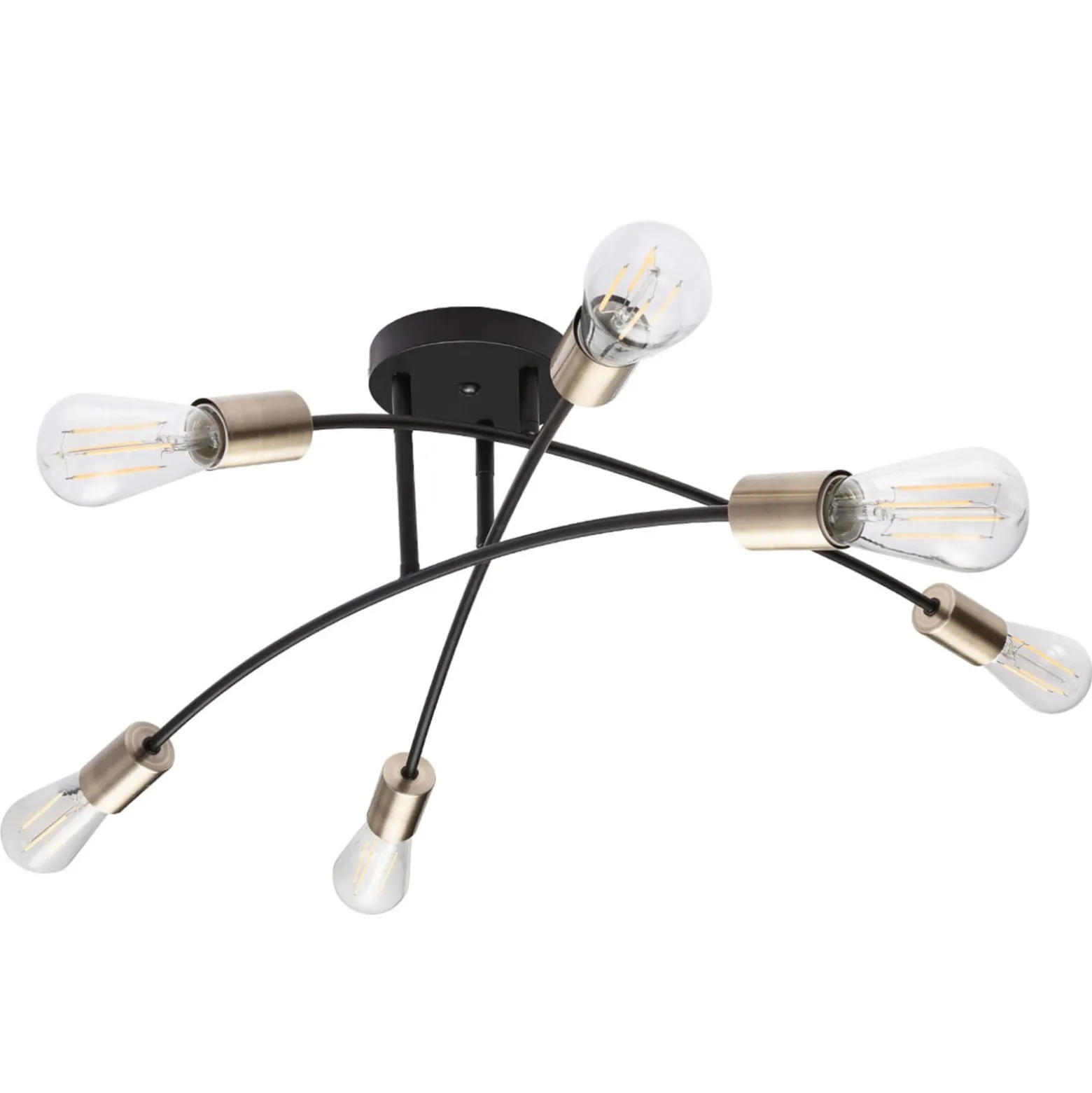 Deckenlampe Sarini aus Metall, sechsflammig