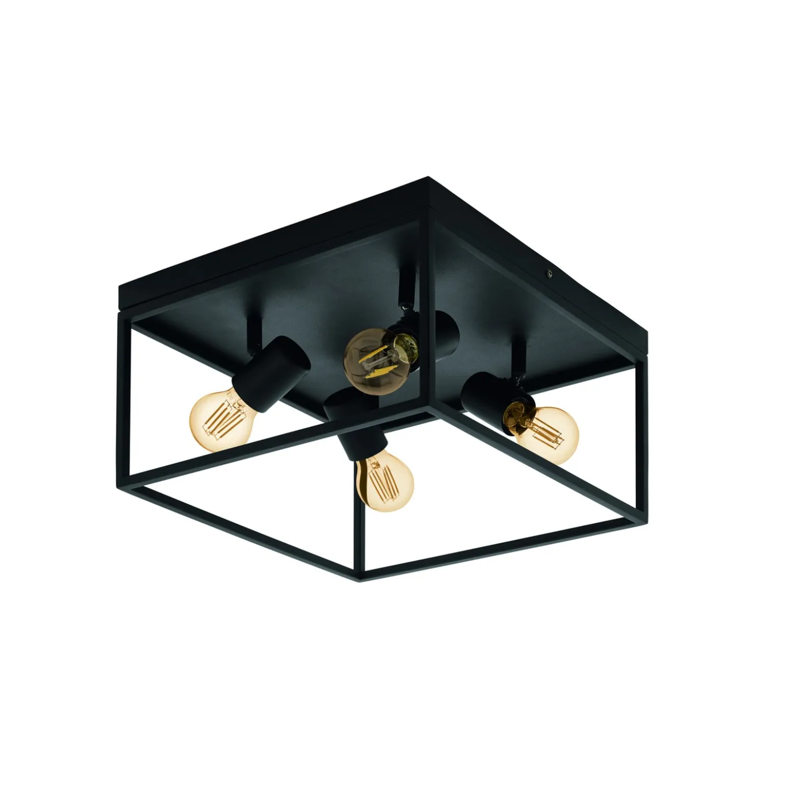 Deckenlampe Silentina vierflammig, 36x36cm