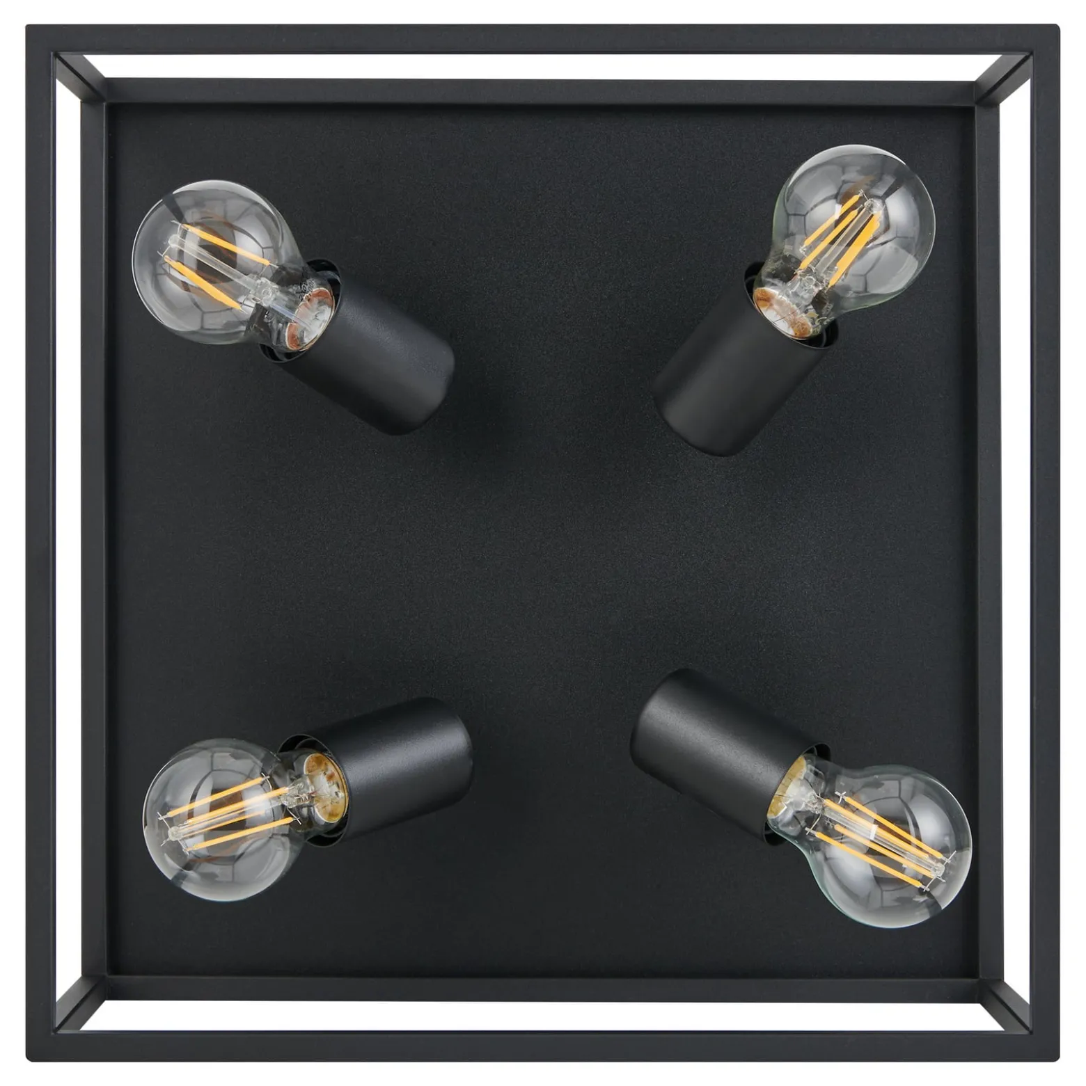 Deckenlampe Silentina vierflammig, 36x36cm