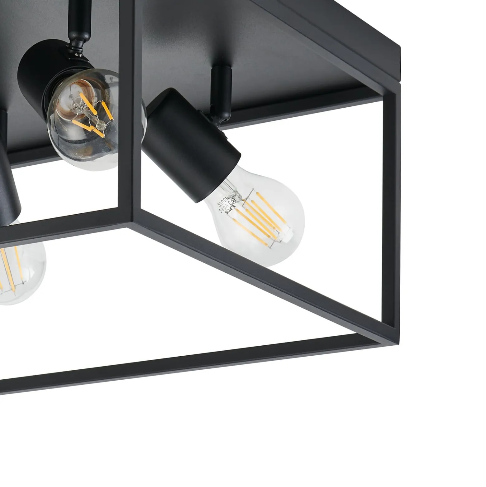 Deckenlampe Silentina vierflammig, 36x36cm