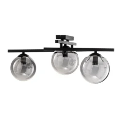 Deckenlampe Smart, schwarz/grafit, 3-flammig