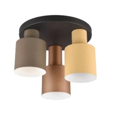 Deckenleuchte Agudo, multicolor, 3-flammig Rondell