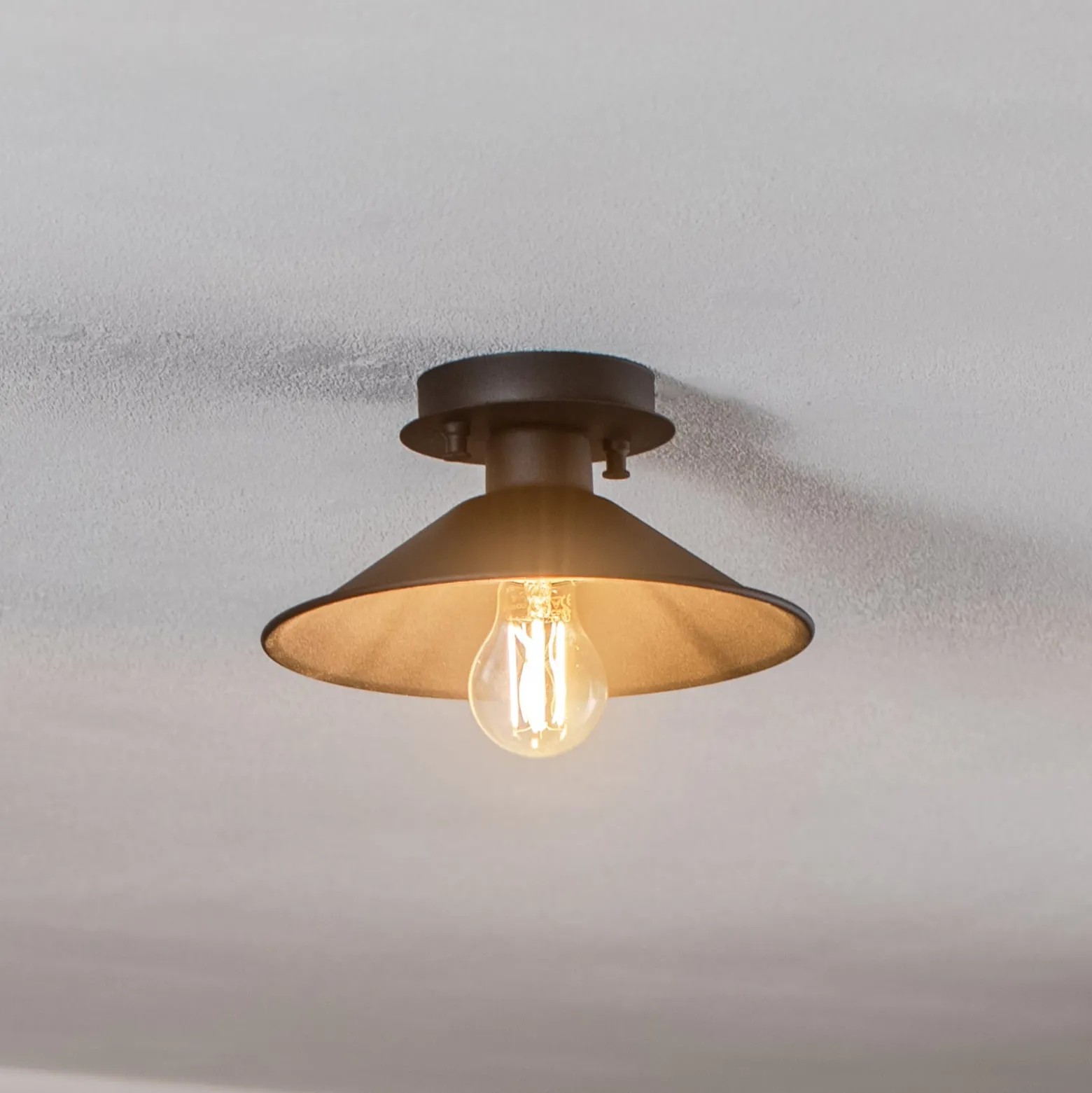 Deckenleuchte Berceste N-659 1-flg. Ø24cm schwarz